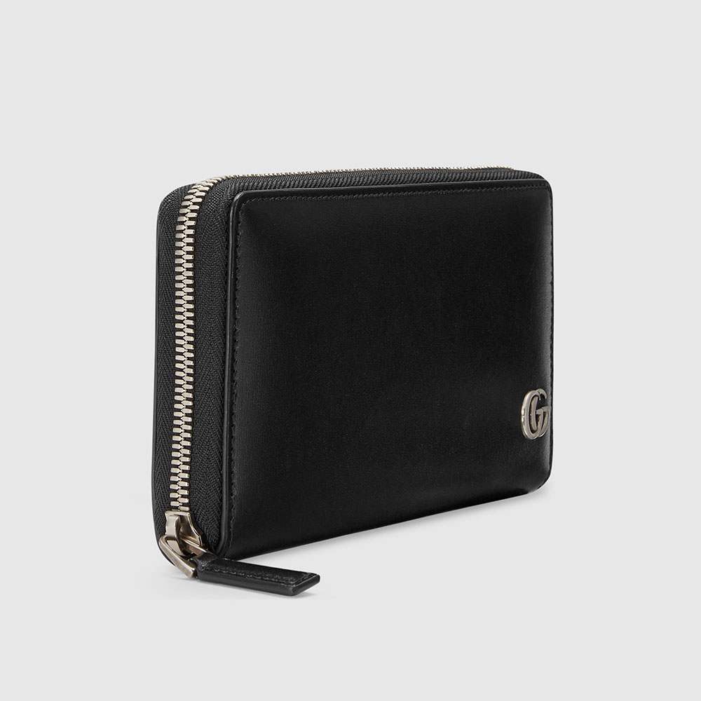 グッチ コピー〔GGマーモント〕レザー ジップアラウンドウォレット