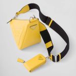 プラダ コピー トライアングル レザーショルダーバッグ 1BH190_2BYA