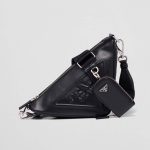 プラダ コピー トライアングル レザーショルダーバッグ 1BH190_2BYA