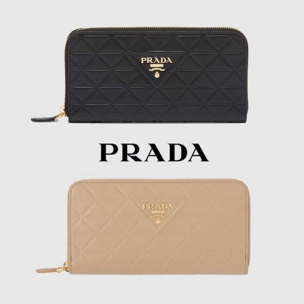 PRADA トライアングルモチーフ入り レザー 財布 プラダ コピー トライアングルモチーフ入り レザー 財布 1ML018_2C3W_F0002