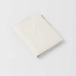 プラダ コピー グレーストライアングルエンボスレザー 財布 1ML050_2FPB