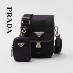 プラダ コピー Re-Nylon xサフィアーノレザー ショルダーバッグ 2VD043 プラダ コピー Re-Nylon xサフィアーノレザー ショルダーバッグ 2VD043