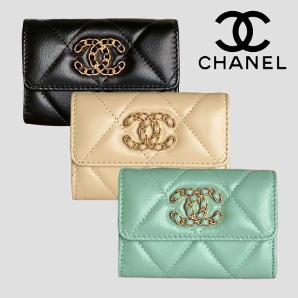CHANEL 19 カードケース ラムスキン スーパーコピー AP1790