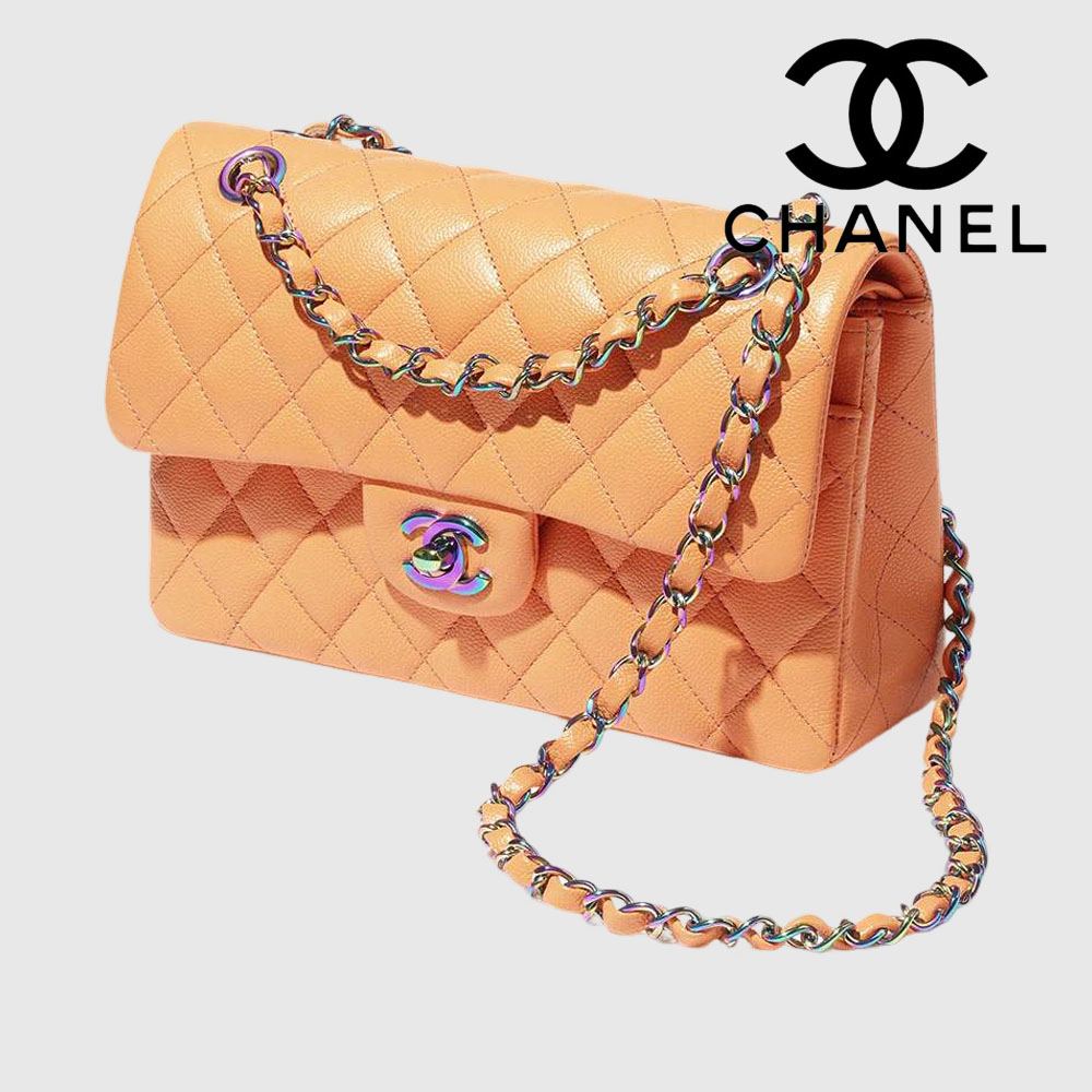 シャネル ショルダーバッグ コピー オレンジ クラシック スモール A01113