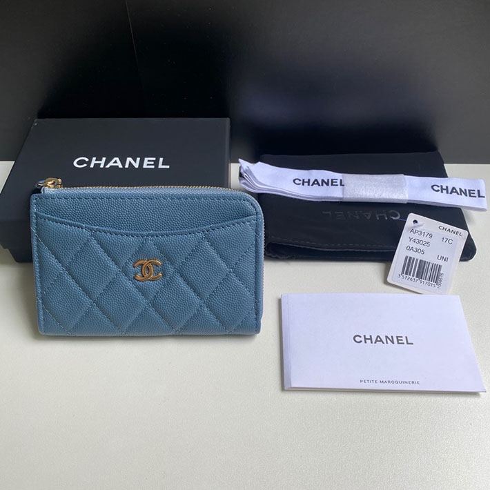 シャネル CHANEL 財布 小銭入れ ケース カードケース カメリア 青 シャネル CHANEL 財布 小銭入れ コインケース カードケース カメリア