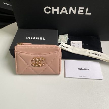 シャネル コピー CHANEL 19 ジップ コインパース ピンク AP3665_1
