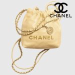 シャネル コピー CHANEL 22 ミニ ハンドバッグ イエロー AS3980