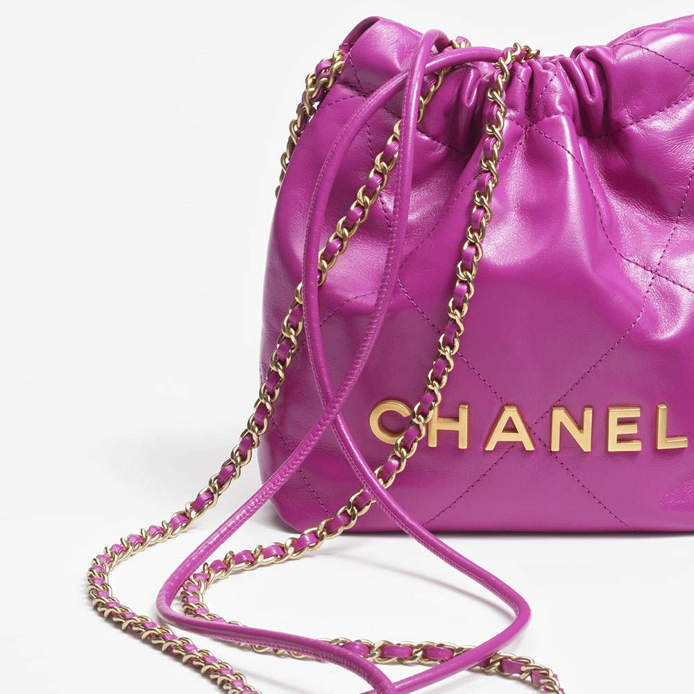 シャネル スーパーコピー CHANEL 22 ミニ ハンドバッグ パープル AS3980