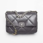 スーパーコピーシャネル CHANEL 19 ショルダーバッグ グレー AS1160