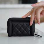 シャネルスーパーコピー ボーイシャネル ジップコインケース A80602