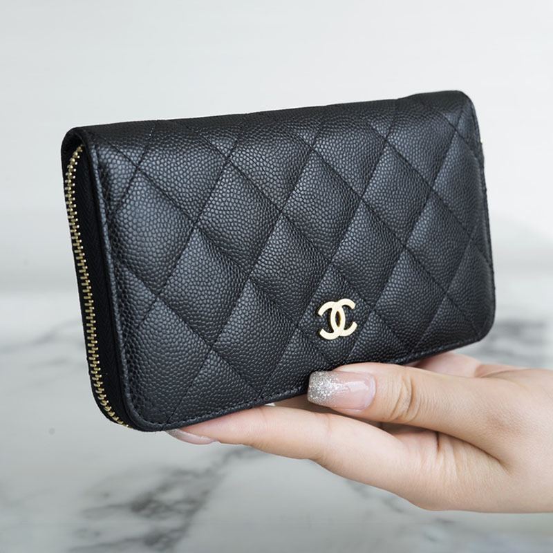 シャネル 長財布 スーパーコピー ジップウォレット ブラック A50097
