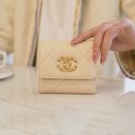 シャネル19 コピー フラップウォレット 三つ折りミニ財布 AP1789