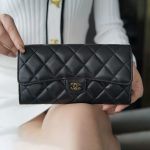 シャネルコピー 長財布 フラップ マトラッセ ココマーク ラムスキ A80758