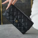 シャネルコピー 長財布 フラップ マトラッセ ココマーク ラムスキ A80758