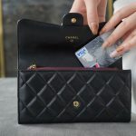 シャネルコピー 長財布 フラップ マトラッセ ココマーク ラムスキ A80758
