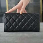 シャネルコピー 長財布 フラップ マトラッセ ココマーク ラムスキ A80758