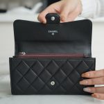 シャネル 長財布コピー フラップ マトラッセ ココマーク ラムスキ A80758