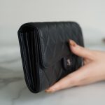 シャネル 長財布コピー フラップ マトラッセ ココマーク ラムスキ A80758