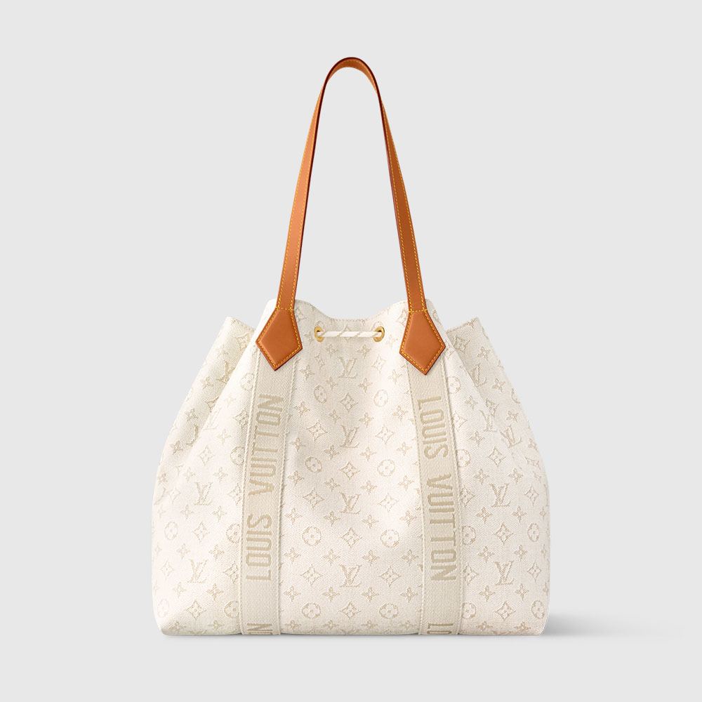 Louis Vuittonホワイト レザー風 トートバッグ ルイ・ヴィトン