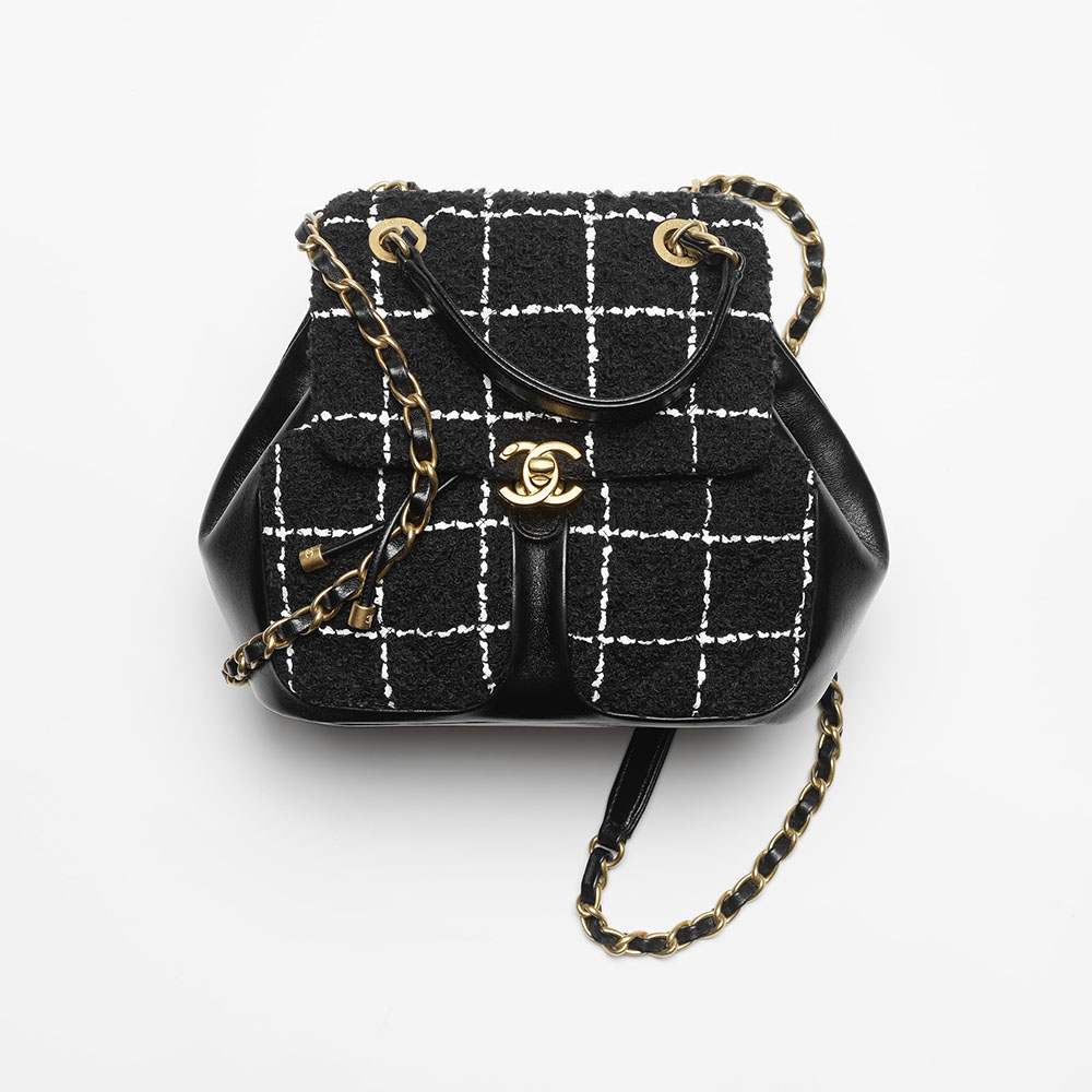 シャネル スーパーコピー ブラック & ホワイト バックパック AS4493