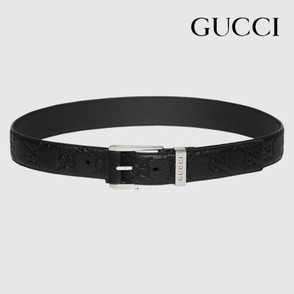 グッチ スーパーコピー スクエアバックル GGエンボス ベルト 835194