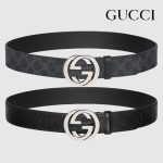 グッチ コピー インターロッキングG バックル付き ベルト 411924 KGDHX