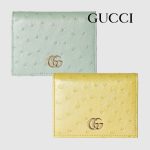 グッチコピー ダブルG オーストリッチ カードケース ウォレット 456126