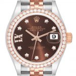 ロレックス コピー デイトジャスト28 チョコレート9PスターダイヤIXダイヤ 279381RBR