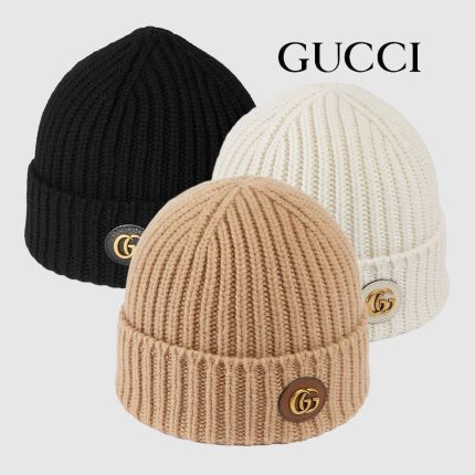グッチ スーパーコピー ダブルG付き ウールカシミア キャップ 764594