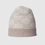 グッチ スーパーコピー GGカシミア ジャカード キャップ 811392