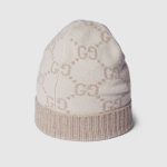 グッチ スーパーコピー GGカシミア ジャカード キャップ 811392