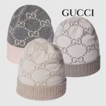 グッチ スーパーコピー GGカシミア ジャカード キャップ 811392
