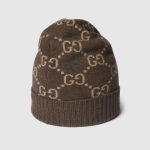 グッチ コピー GGカシミア ジャカード キャップ ‎811392 3GAC0