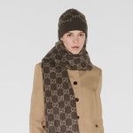 グッチ コピー GGカシミア ジャカード キャップ ‎811392 3GAC0
