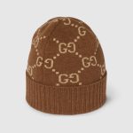 グッチ コピー GGカシミア ジャカード キャップ ‎811392 3GAC0