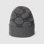 グッチ コピー GGカシミア ジャカード キャップ ‎811392 3GAC0