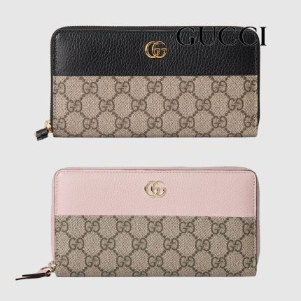 グッチ ダブルG バイカラー ジップアラウンドウォレット コピー ‎456117