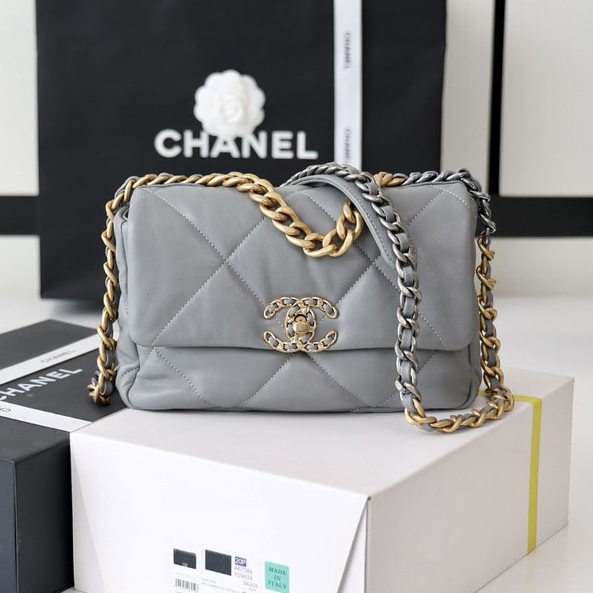 シャネル コピー CHANEL 19 フラップバッグ AS1160 AS1161 エレファントグレー シャネル コピー CHANEL 19 フラップバッグ AS1160 AS1161 エレファントグレー