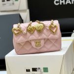 シャネルスーパーコピー CF ハートチャーム チェーンバッグ AS3456 ピンク