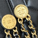 シャネル コピー 22A メティエダール ゴールドコイン WOC ブラック AP2840