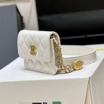 シャネルコピー22A メティエダール ゴールドコイン ミニポーチ AP2857 ホワイト