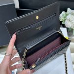 シャネル スーパーコピー  WOC 19cm ラムスキン ブラック A33814