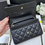 シャネル スーパーコピー  WOC 19cm ラムスキン ブラック A33814