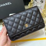 シャネル スーパーコピー WOC 19cm カーフスキン ブラック A33814