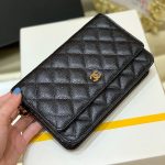 シャネル スーパーコピー WOC 19cm カーフスキン ブラック A33814