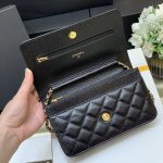 シャネル スーパーコピー WOC 19cm カーフスキン ブラック A33814