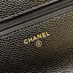 シャネル スーパーコピー WOC 19cm カーフスキン ブラック A33814