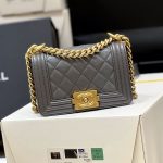 シャネル スーパーコピー Mini LeBoy チェーンバッグ A67364 グレー
