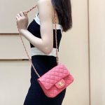 シャネル スーパーコピー Classic Flap Bag スクエアミニ ピンク A01115 シャネル スーパーコピー Classic Flap Bag スクエアミニ ピンク A01115