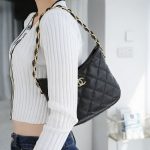 シャネル スーパーコピー HOBO ショルダーバッグ ブラック AS3562